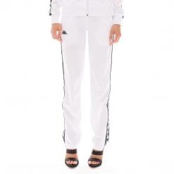 Kappa US 222 Banda Wastoria Trackpants - White Black Women