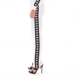 Kappa US 222 Banda Wastoria Trackpants - White Black Women