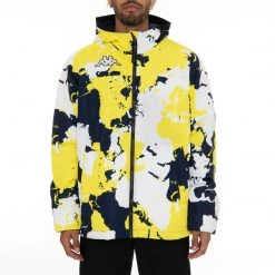 Kappa US Men 6Cento 660F Ski Jacket - Blue Yellow