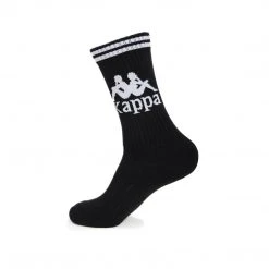 Kappa US Authentic Aster Socks 1 Pack - Black White Accessories
