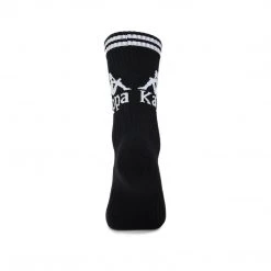 Kappa US Authentic Aster Socks 1 Pack - Black White Accessories