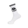 Kappa US Authentic Aster Socks 1 Pack - White Black
