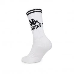 Kappa US Authentic Aster Socks 1 Pack - White Black