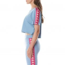 Kappa US 222 Banda Apua T-Shirt - Light Blue Pink