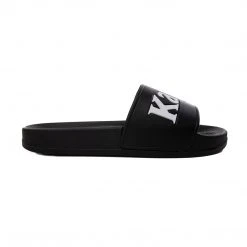 Kappa US 222 Banda Adam 9 Slides - Black White Footwear