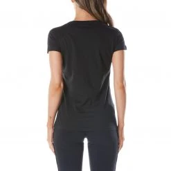 Kappa US Women Authentic Westessi T-Shirt - Black Smoke Sand