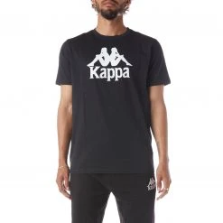 Kappa US Authentic Estessi T-Shirt - Black Smoke White Men