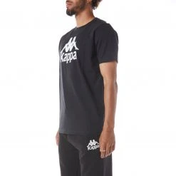 Kappa US Authentic Estessi T-Shirt - Black Smoke White Men
