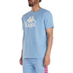 Kappa US Men Authentic Esstesi T-Shirt - Light Blue Sand