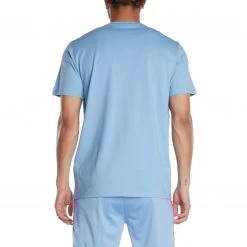 Kappa US Men Authentic Esstesi T-Shirt - Light Blue Sand