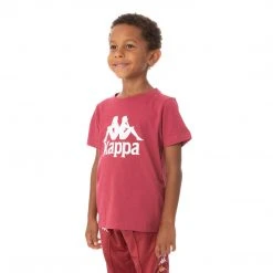 Kappa US Kids Authentic Estessi T-Shirt - Burgundy