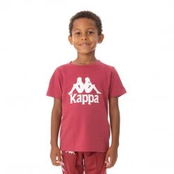 Kappa US Kids Authentic Estessi T-Shirt - Burgundy