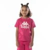 Kappa US Kids Authentic Esstesi T-Shirt - Pink Sand