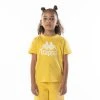 Kappa US Kids Authentic Esstesi T-Shirt - Yellow Sand