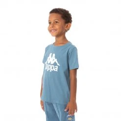 Kappa US Kids Authentic Estessi T-Shirt - Light Blue