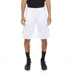 Kappa US Men 222 Banda Treadwellz Shorts - White Black