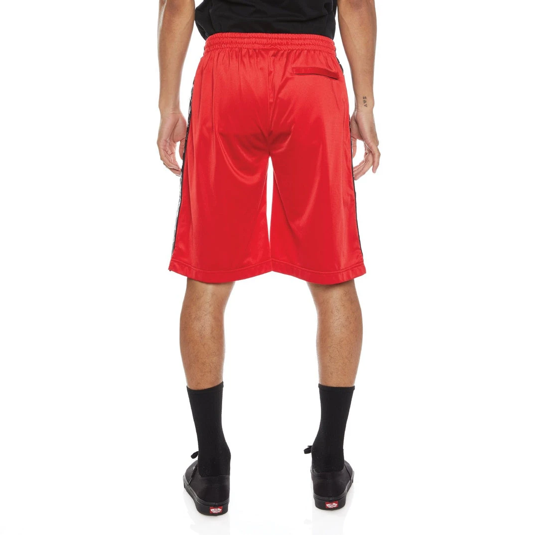 Kappa US Men 222 Banda Treadwellz Shorts - Red Black 5 Kappa US Men 222 Banda Treadwellz Shorts - Red Black