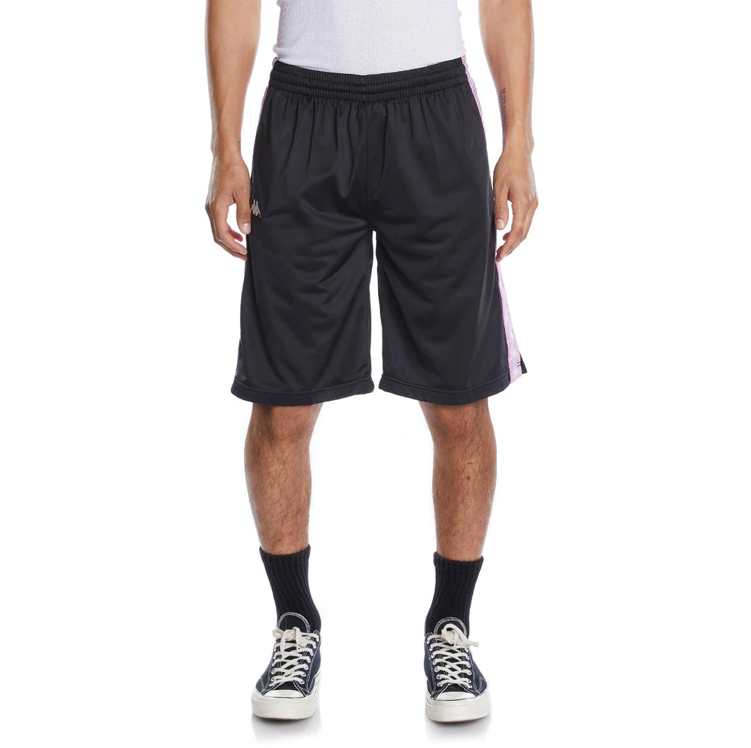 Kappa US Men 222 Banda Treadwellz Shorts - Black Smoke Violet 3 Kappa US Men 222 Banda Treadwellz Shorts - Black Smoke Violet
