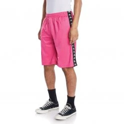 Kappa US 222 Banda Treadwellz Shorts - Pink Black Men