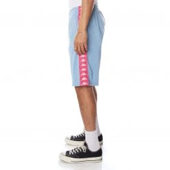 Kappa US 222 Banda Treadwellz Shorts - Light Blue Pink Men