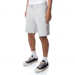 Kappa US 222 Banda Treadwellz Shorts - Grey White Men