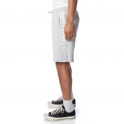 Kappa US 222 Banda Treadwellz Shorts - Grey White Men