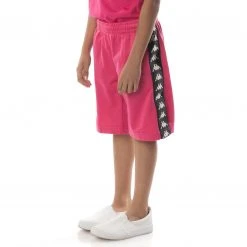 Kappa US Kids 222 Banda Treadwellz Shorts - Pink Black