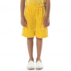 Kappa US Kids 222 Banda Treadwellz Shorts - Yellow Light Blue