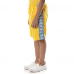 Kappa US Kids 222 Banda Treadwellz Shorts - Yellow Light Blue