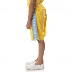 Kappa US Kids 222 Banda Treadwellz Shorts - Yellow Light Blue