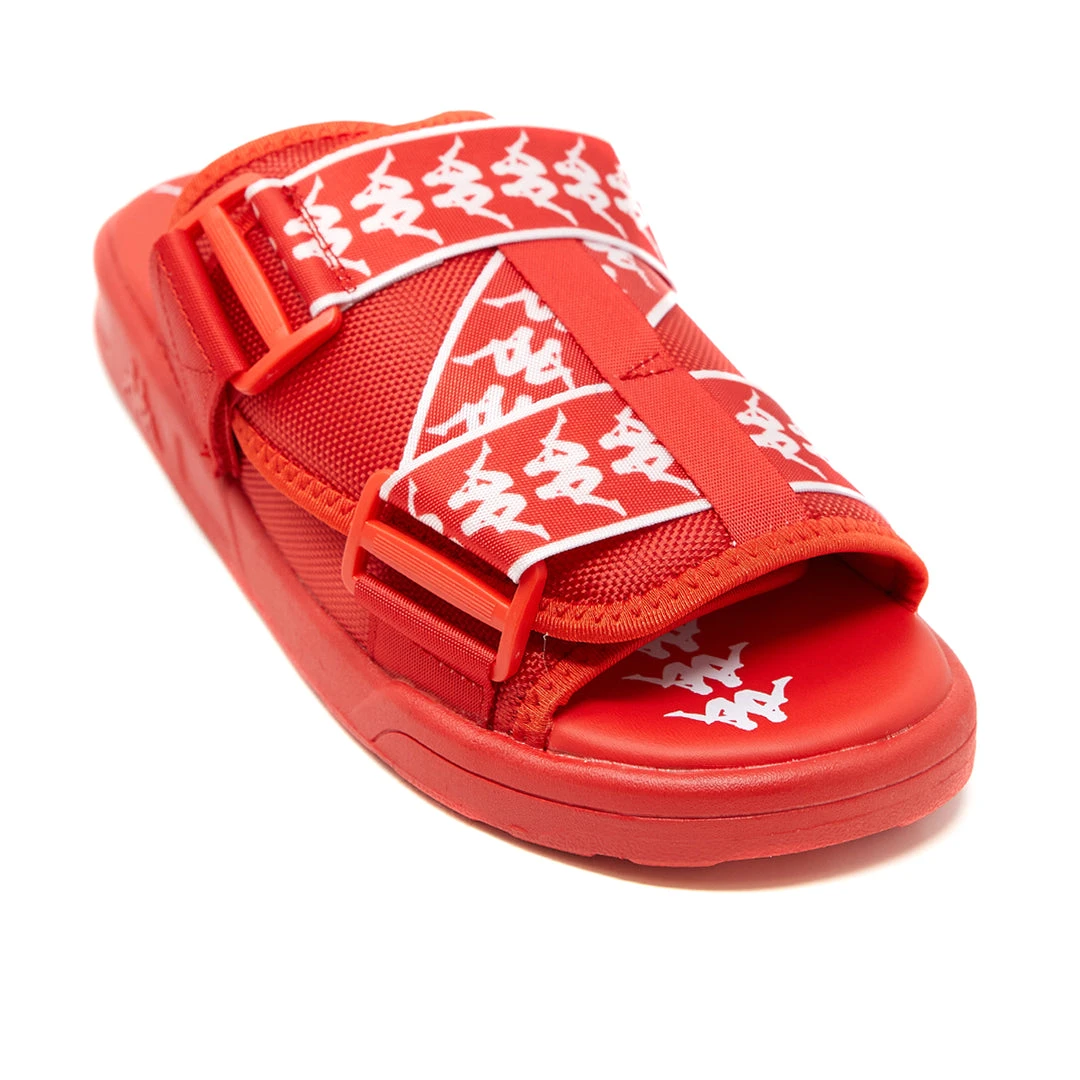 Kappa US 222 Banda Mitel 1 Sandals - Red Flame Coral White Footwear 4 Kappa US 222 Banda Mitel 1 Sandals - Red Flame Coral White Footwear