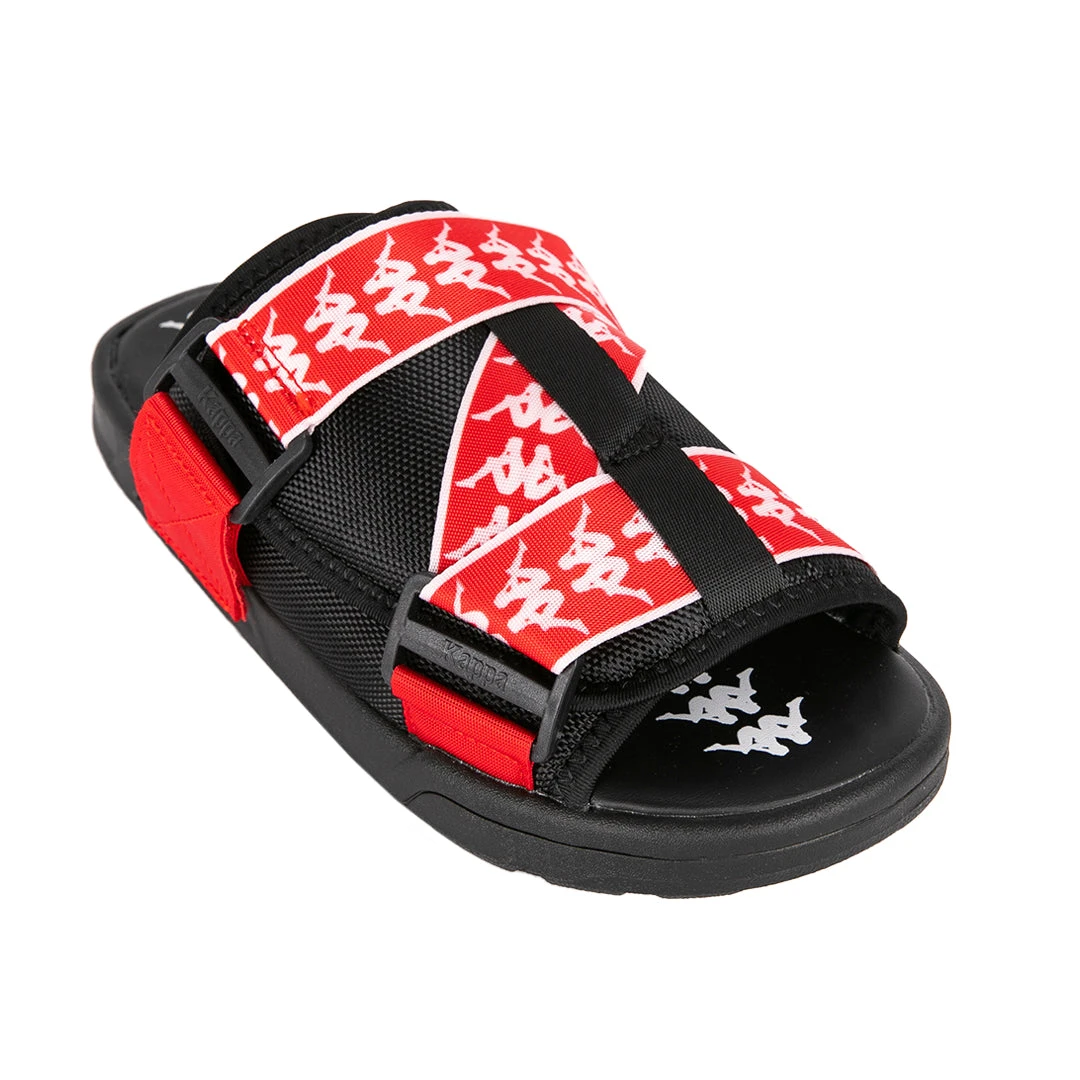Kappa US 222 Banda Mitel 1 Sandals - Black Red White 4 Kappa US 222 Banda Mitel 1 Sandals - Black Red White