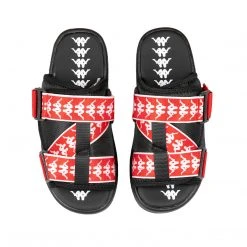 Kappa US 222 Banda Mitel 1 Sandals - Black Red White 8 Kappa US 222 Banda Mitel 1 Sandals - Black Red White
