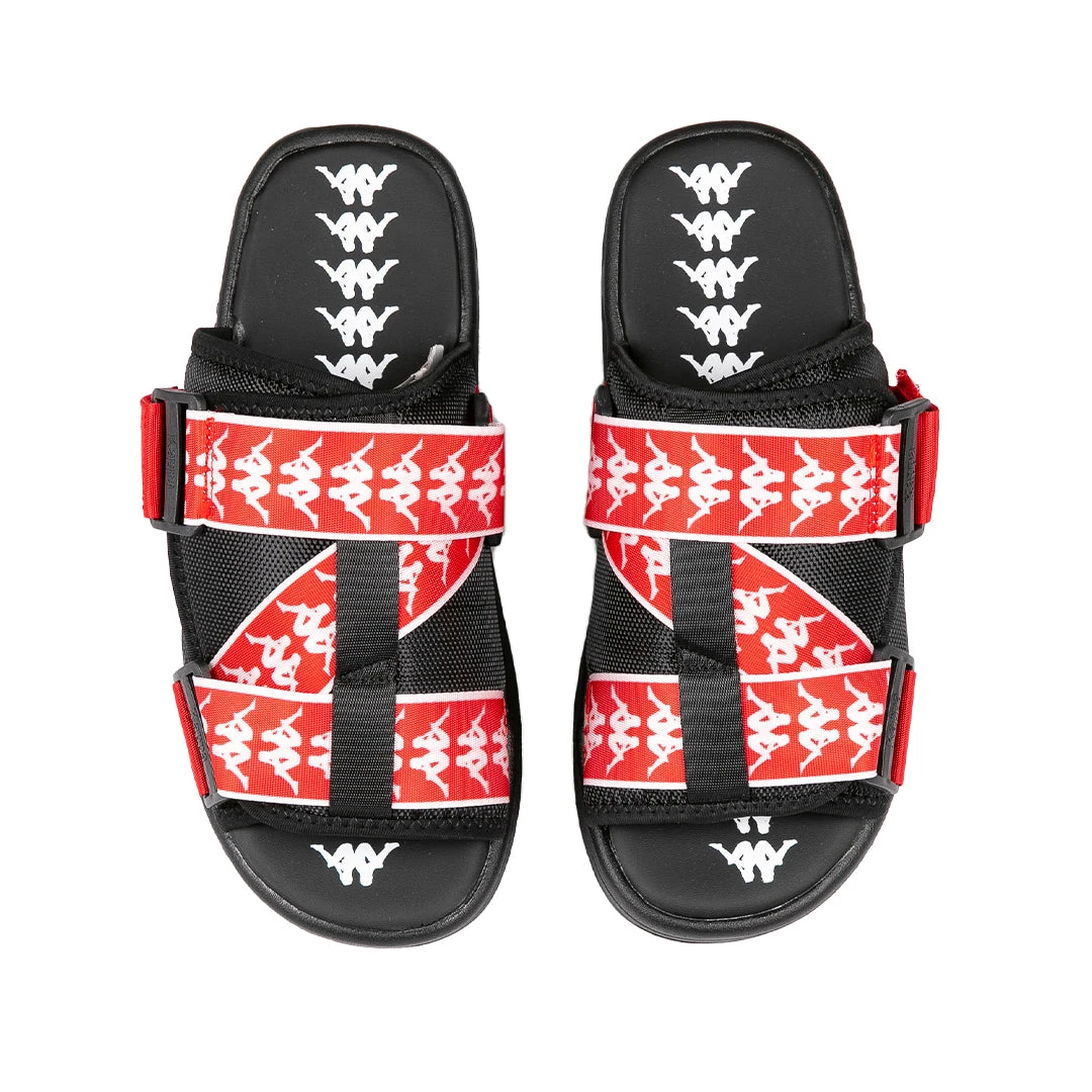 Kappa US 222 Banda Mitel 1 Sandals - Black Red White 5 Kappa US 222 Banda Mitel 1 Sandals - Black Red White