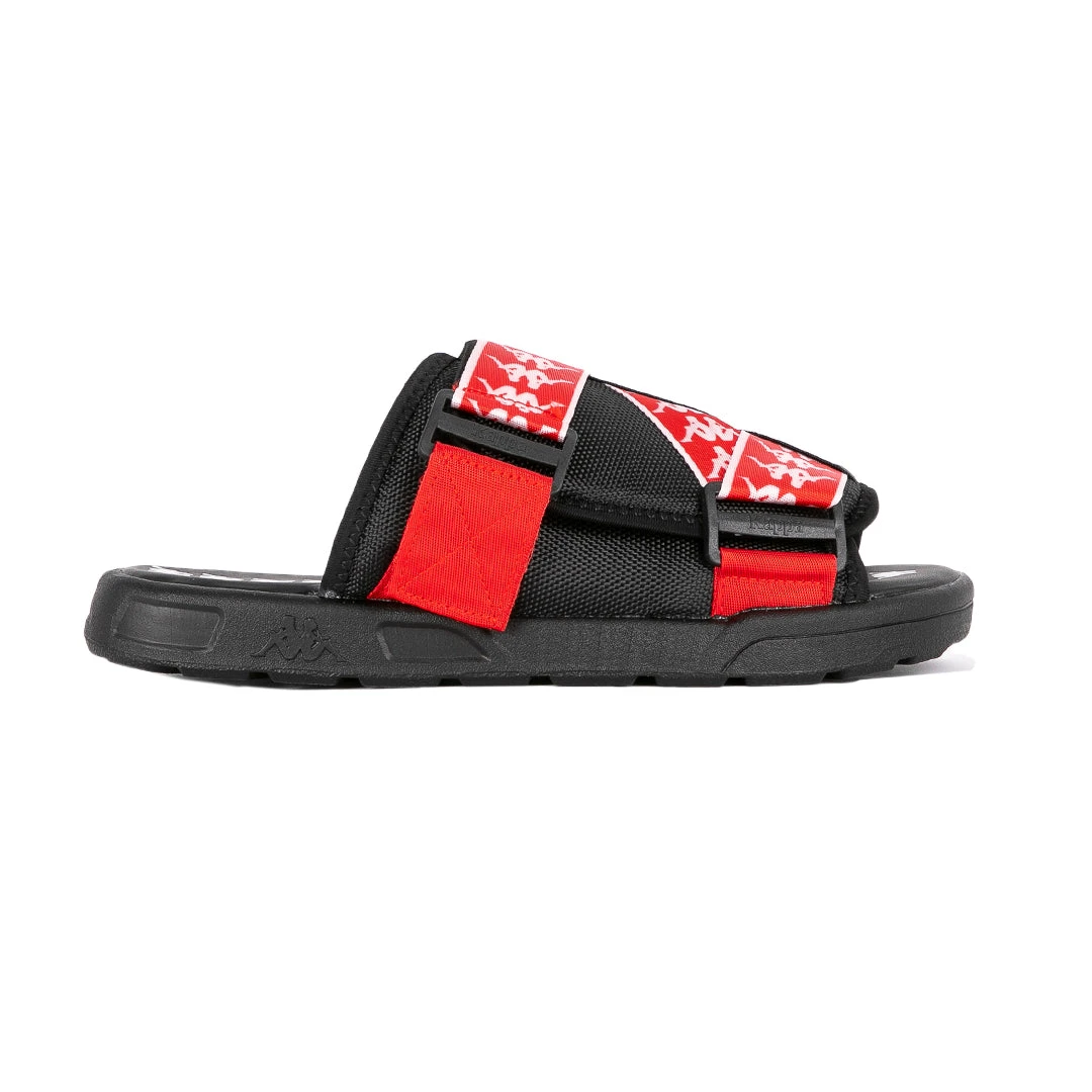 Kappa US 222 Banda Mitel 1 Sandals - Black Red White 3 Kappa US 222 Banda Mitel 1 Sandals - Black Red White