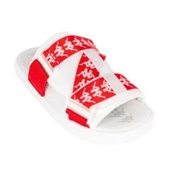 Kappa US 222 Banda Mitel 1 Sandals - White Red Footwear