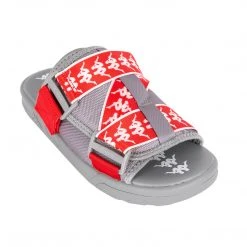 Kappa US 222 Banda Mitel 1 Sandals - Grey Red White Footwear