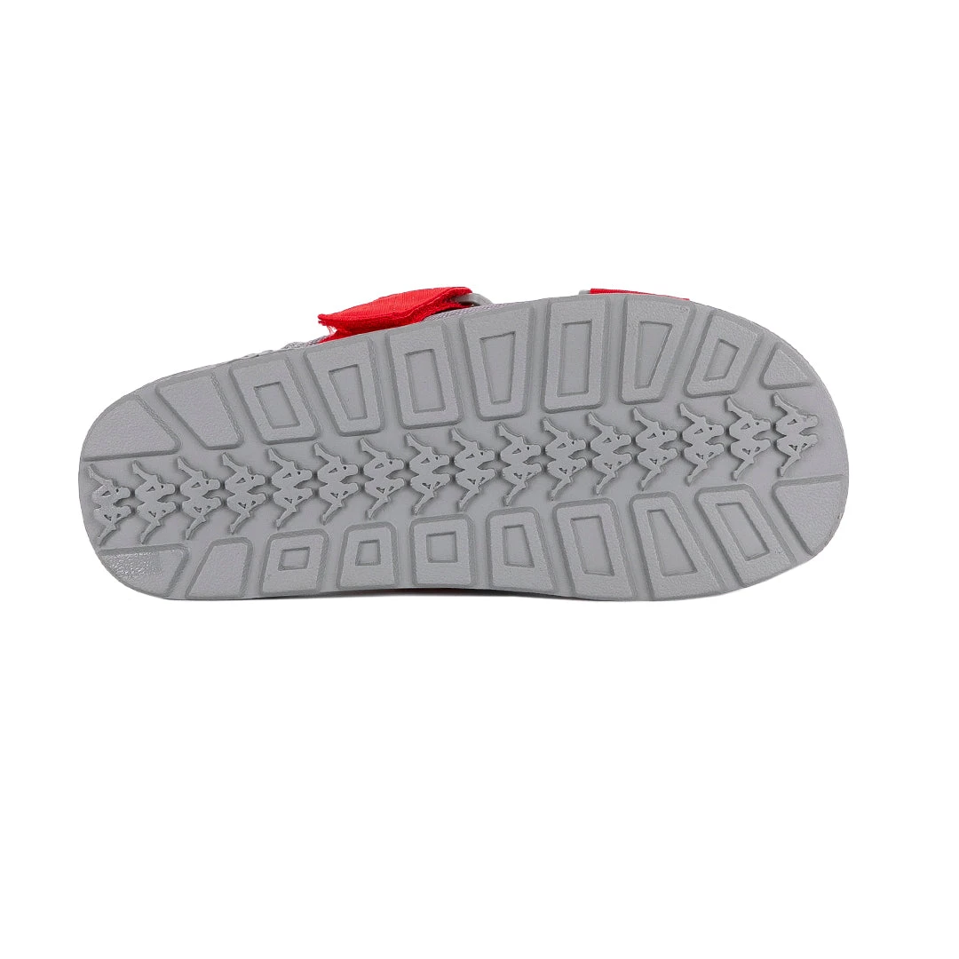 Kappa US 222 Banda Mitel 1 Sandals - Grey Red White Footwear 6 Kappa US 222 Banda Mitel 1 Sandals - Grey Red White Footwear