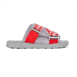 Kappa US 222 Banda Mitel 1 Sandals - Grey Red White Footwear
