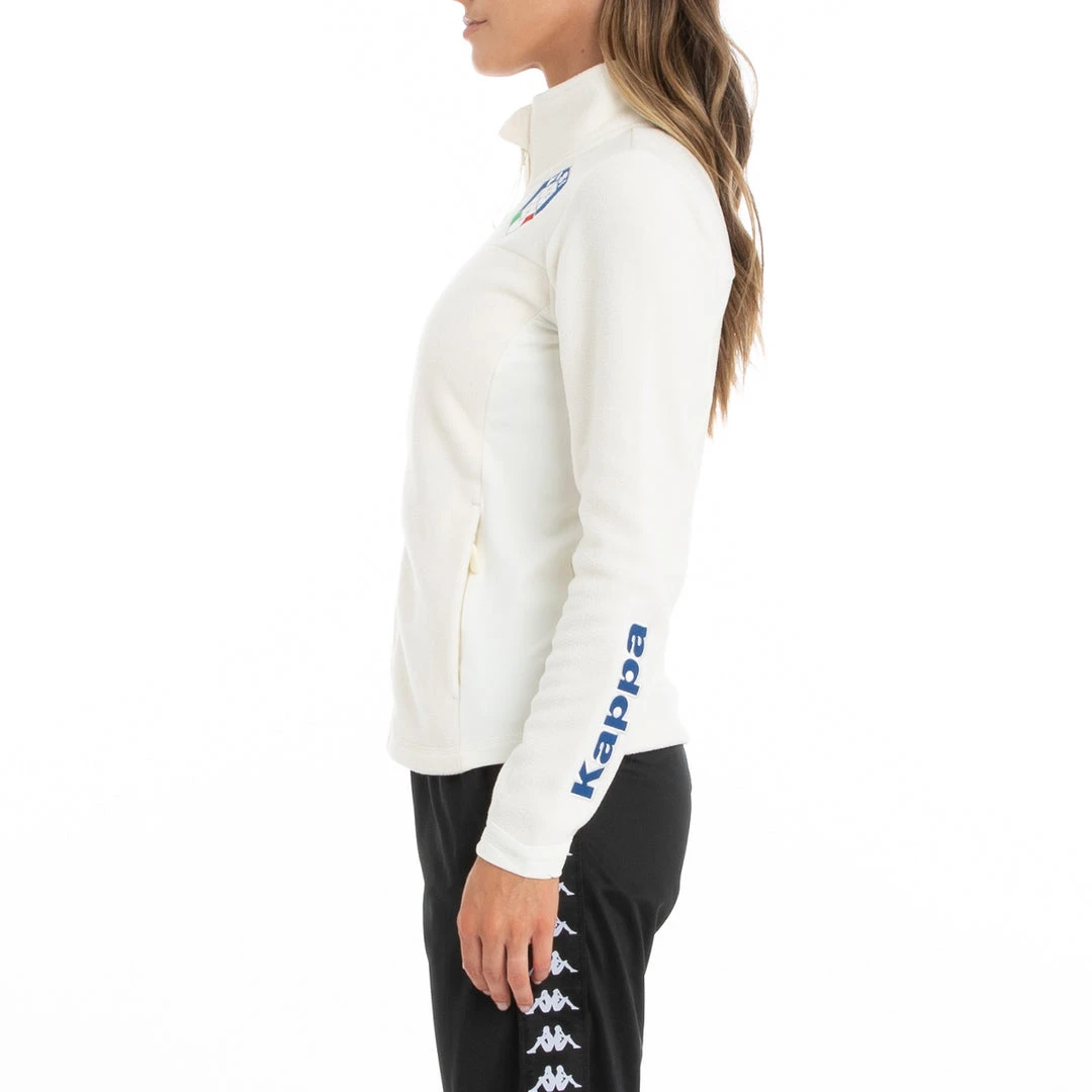Kappa US 6Cento 688 Fisi Fleece Jacket - White 4 Kappa US 6Cento 688 Fisi Fleece Jacket - White