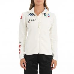 Kappa US 6Cento 688 Fisi Fleece Jacket - White 9 Kappa US 6Cento 688 Fisi Fleece Jacket - White