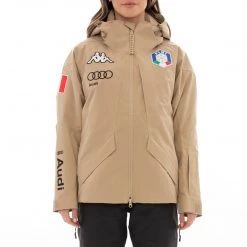 Kappa US 6Cento 612 Fisi Ski Jacket - Beige Women