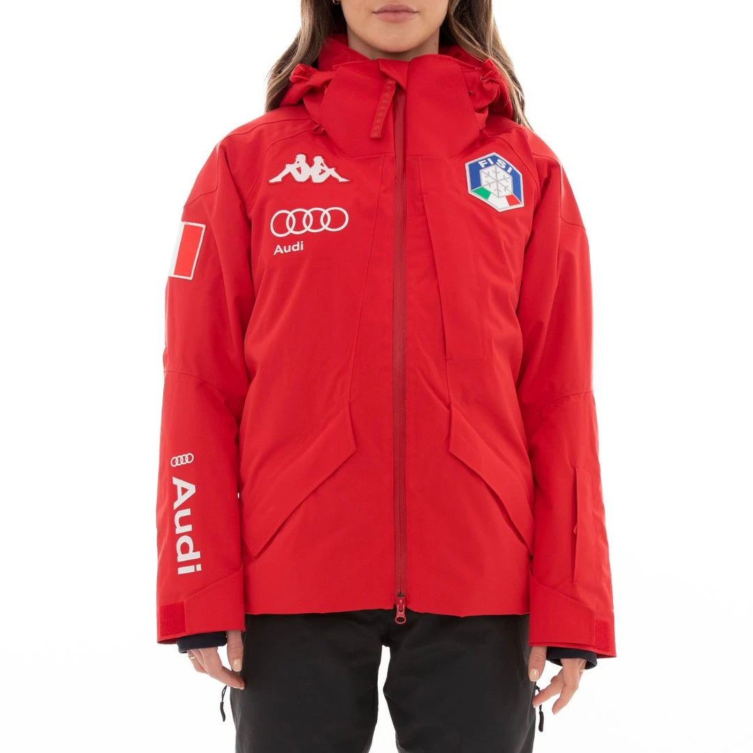 Kappa US 6Cento 612 Fisi Ski Jacket - Red Women 3 Kappa US 6Cento 612 Fisi Ski Jacket - Red Women