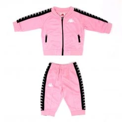 Kappa US Infants 222 Banda Sbain Tracksuit - Pink Black