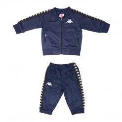 Kappa US Infants 222 Banda Sbain Tracksuit - Blue Marine Black Kids