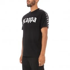 Kappa US 222 Banda Balima T-Shirt - Black White