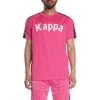 Kappa US Men 222 Banda Balima T-Shirt - Pink Black
