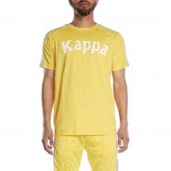 Kappa US 222 Banda Balima T-Shirt - Yellow Light Blue Men