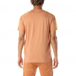 Kappa US 222 Banda Balima T-Shirt - Brown Yellow Men