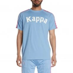 Kappa US 222 Banda Balima T-Shirt - Light Blue Pink Men